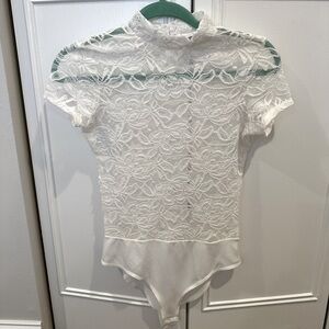 Design Lab by Lord and Taylor Lace Bodysuit